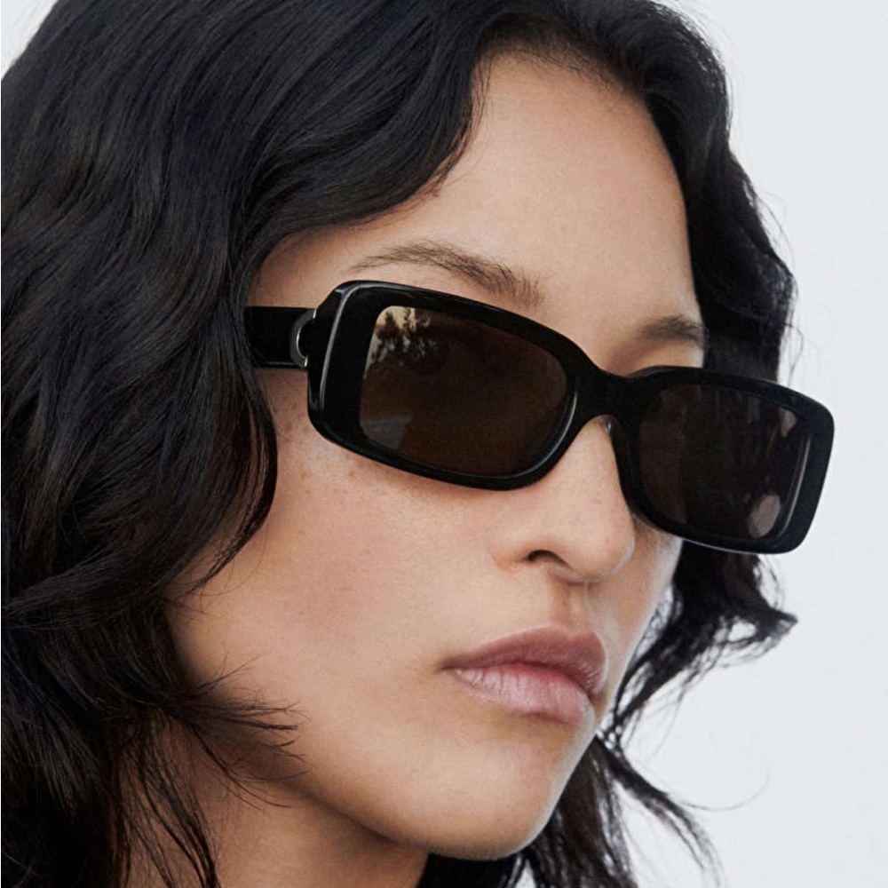 COS Black Rectangular Sunglasses